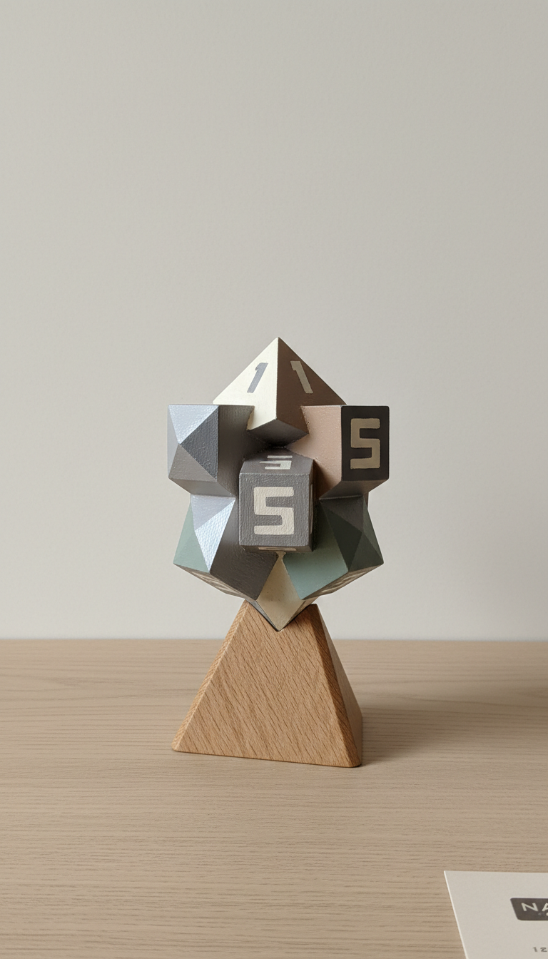 Numbered Hand-Painted Geometric Collectible