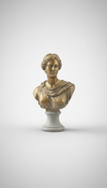 Antique Gold Muse bust collectible