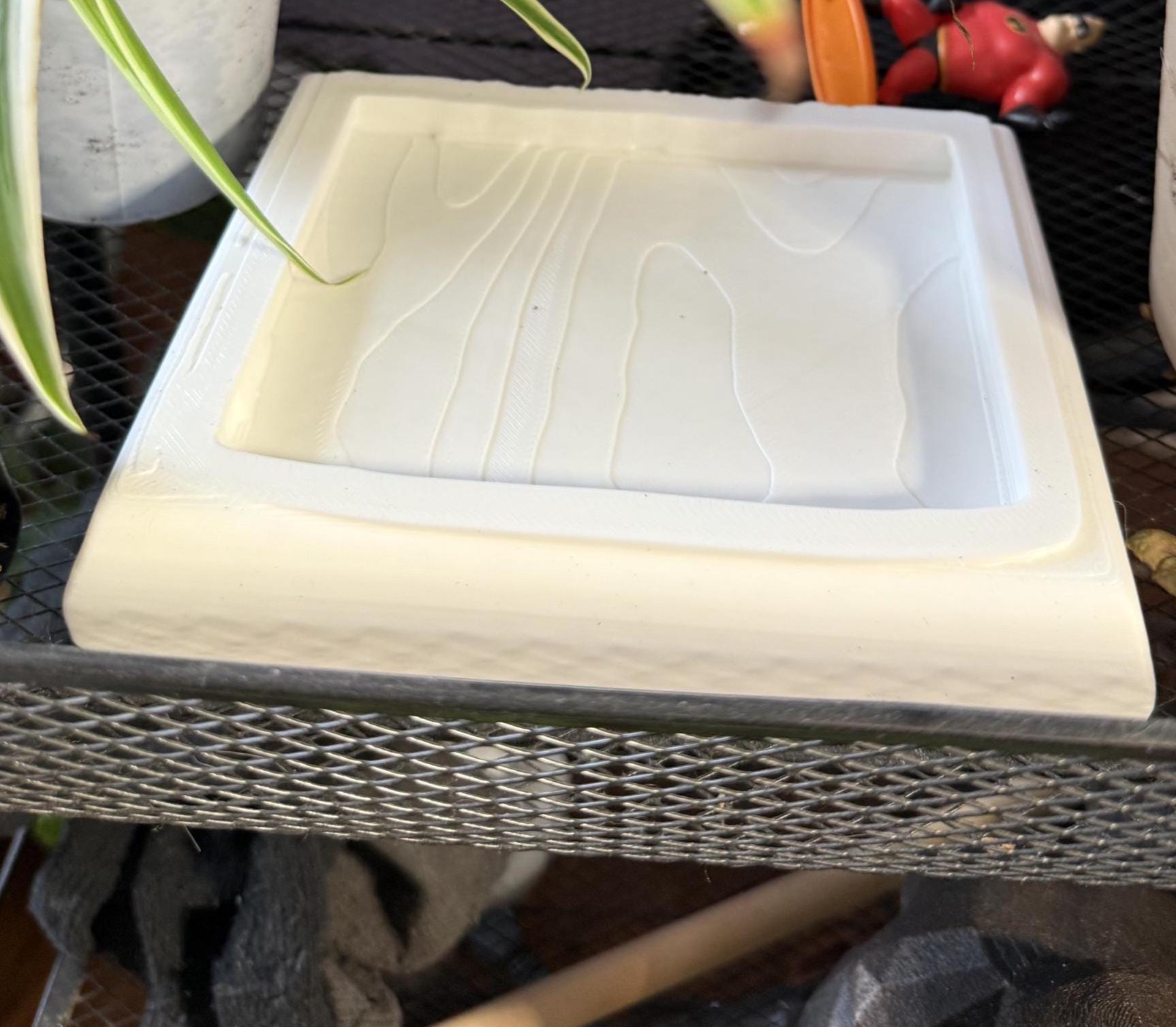 White Afrocentric Woman Bust Planter with Drainage & Tray - African Goddess Head Pot