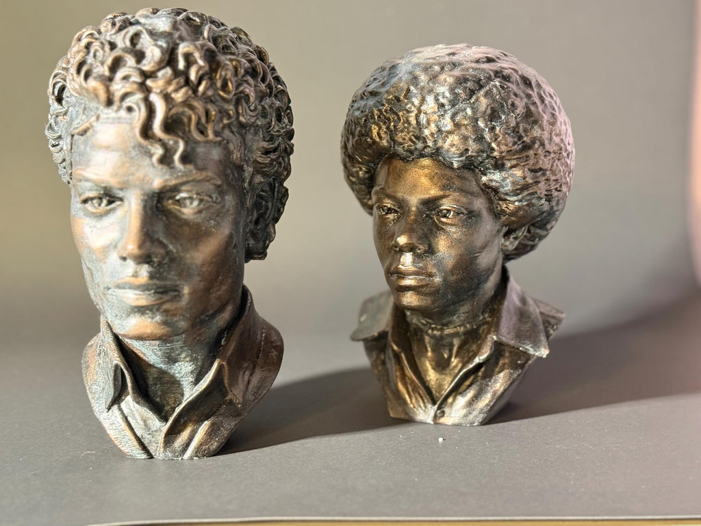 Michael Jackson Bronze Bust Set – Jackson 5 Thriller Eras Hand-Finished Sculpture