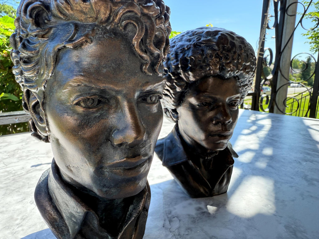 Michael Jackson Bronze Bust Set – Jackson 5 Thriller Eras Hand-Finished Sculpture