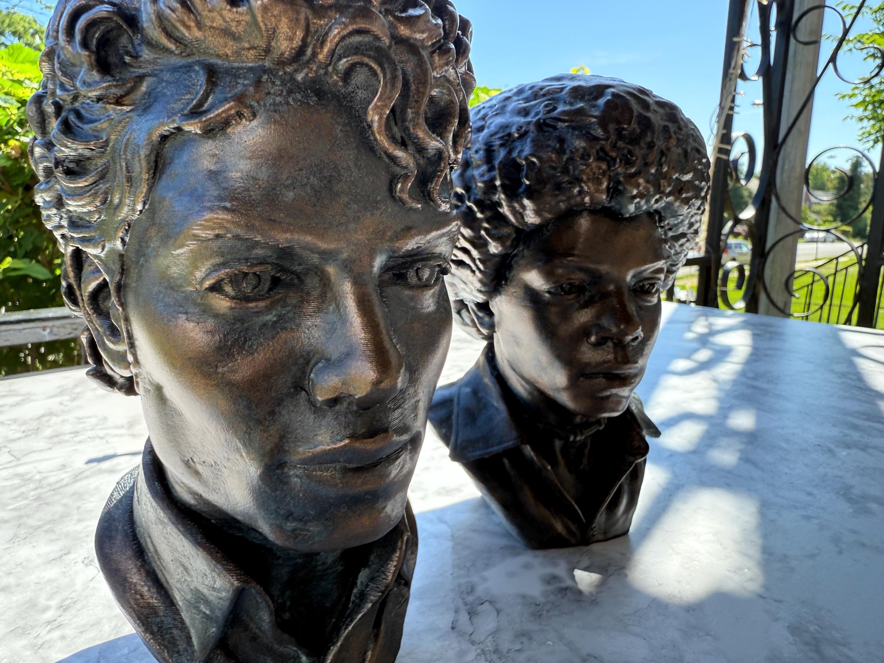 Michael Jackson Bronze Bust Set – Jackson 5 Thriller Eras Hand-Finished Sculpture