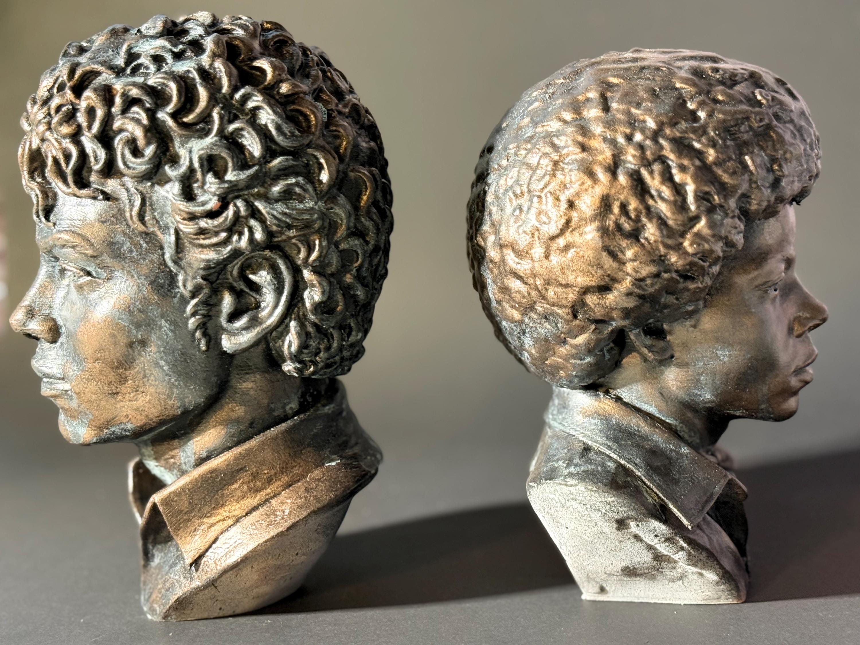 Michael Jackson Bronze Bust Set – Jackson 5 Thriller Eras Hand-Finished Sculpture