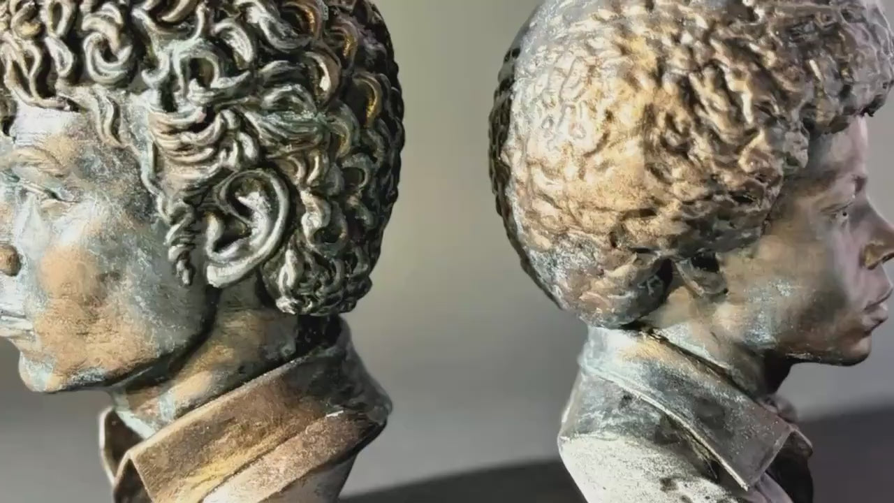 Michael Jackson Bronze Bust Set – Jackson 5 Thriller Eras Hand-Finished Sculpture